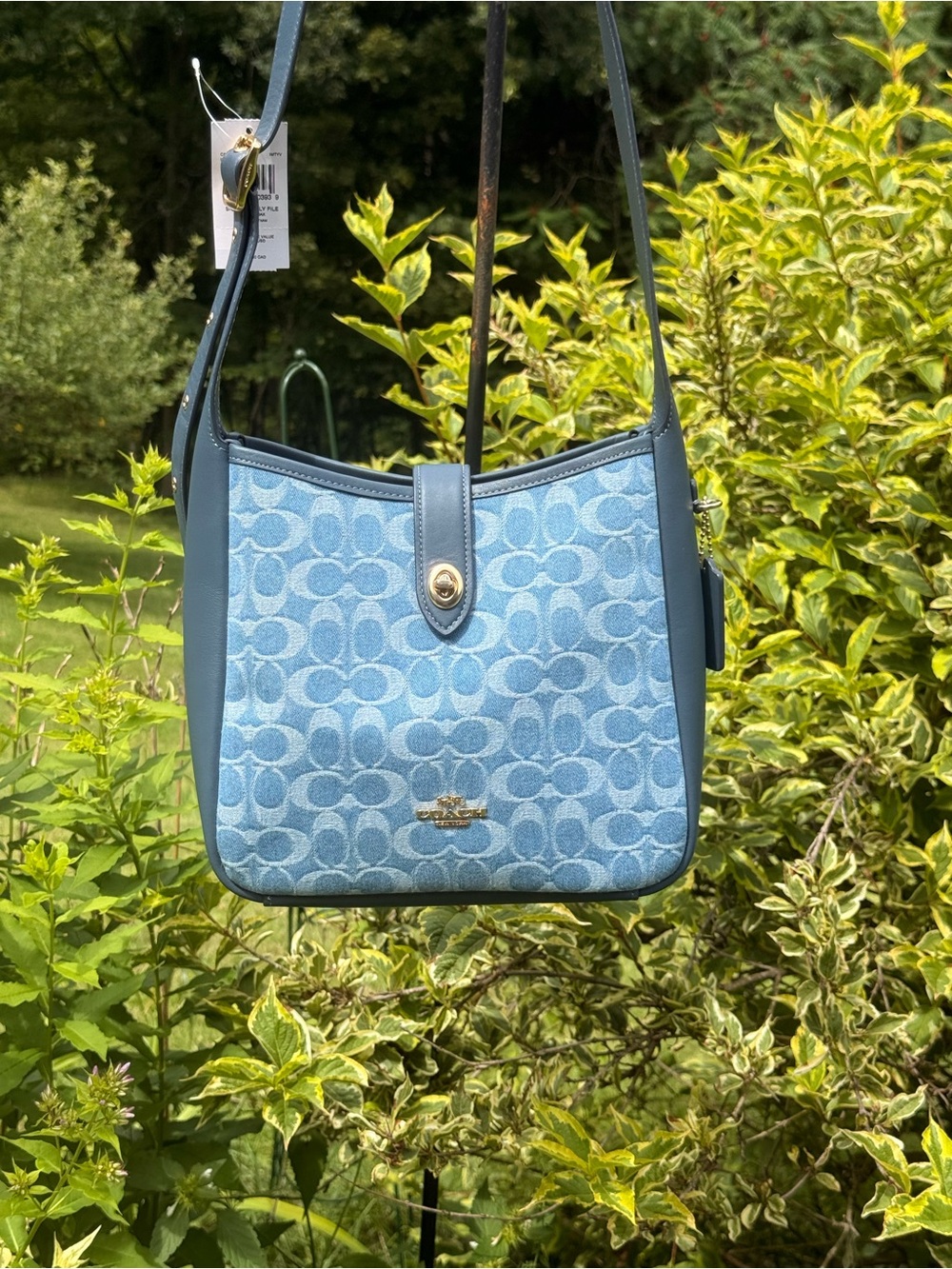 Coach Signature Denim Hadley Bag